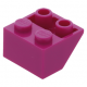 LEGO tetőelem fordított 45°-os 2×2, bíborvörös (3660)